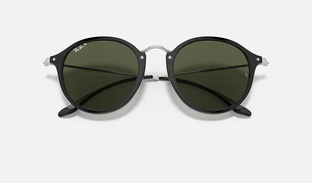 Ray-Ban ROUND RB2447 901 49mm Black/Gray-Green