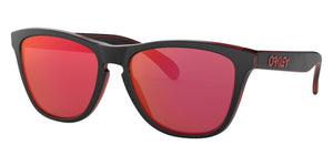 
            
                Load image into Gallery viewer, Oakley OO9013-9013A7 Frogskins Black/Red
            
        