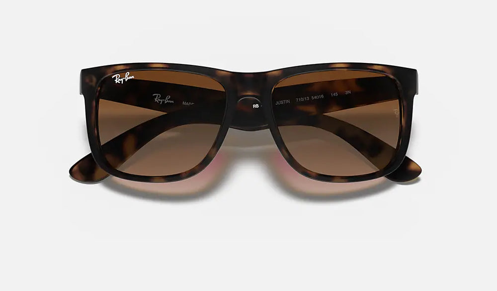 Ray-Ban JUSTIN RB4165 710-13 54mm Matte Havana/Brown Gradient